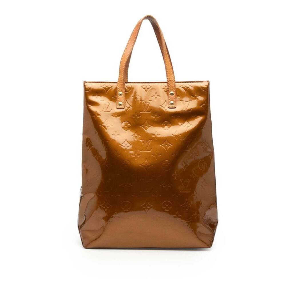 LOUIS VUITTON Authentic Brown Monogram Leather Tote Bag - Picture 1 of 6